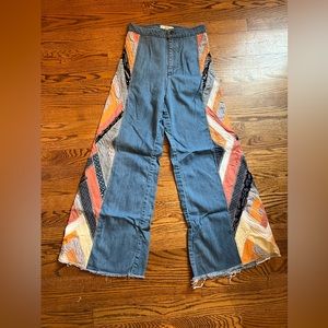Free People We The Free patchwork jeans size 25